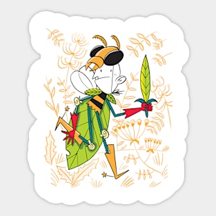 Insect Warrior Sticker